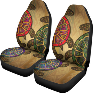 Ethnic Sea Turtles Print Universal Fit Car Seat Covers