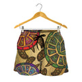 Ethnic Sea Turtles Print Women's Shorts