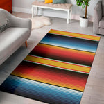 Ethnic Serape Blanket Pattern Print Area Rug