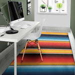 Ethnic Serape Blanket Pattern Print Area Rug