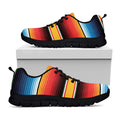 Ethnic Serape Blanket Pattern Print Black Running Shoes
