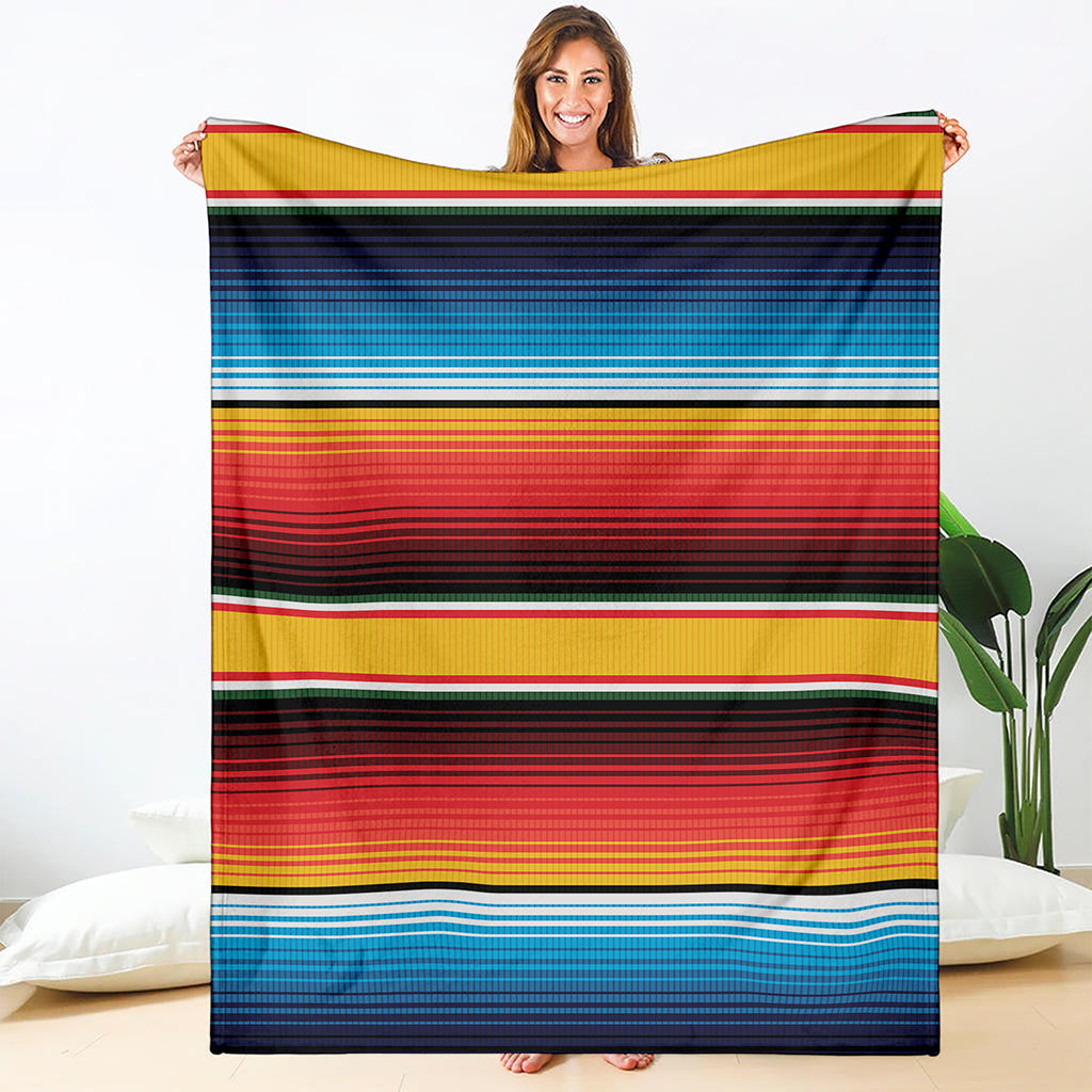 Ethnic Serape Blanket Pattern Print Blanket