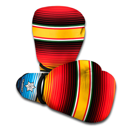 Ethnic Serape Blanket Pattern Print Boxing Gloves