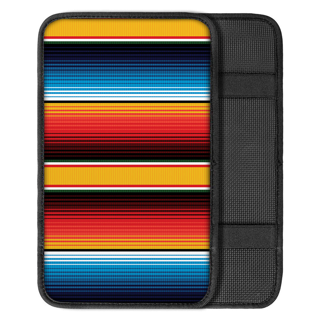 Ethnic Serape Blanket Pattern Print Car Center Console Cover