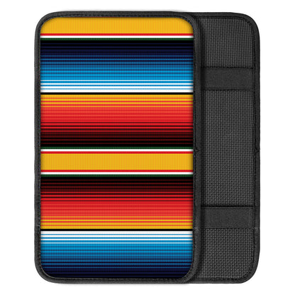 Ethnic Serape Blanket Pattern Print Car Center Console Cover