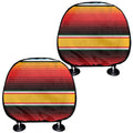 Ethnic Serape Blanket Pattern Print Car Headrest Covers