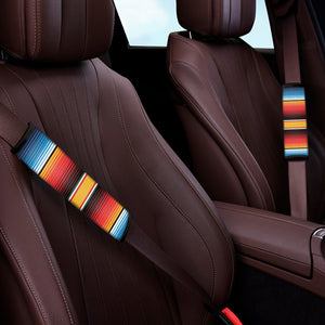 Ethnic Serape Blanket Pattern Print Car Seat Belt Covers