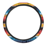 Ethnic Serape Blanket Pattern Print Car Steering Wheel Cover