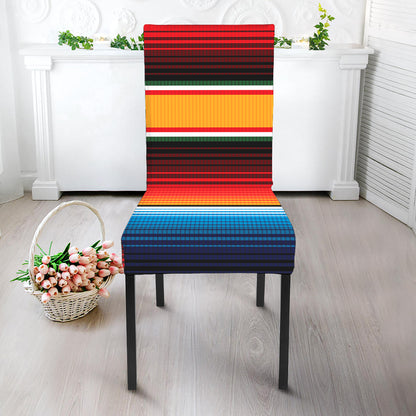 Ethnic Serape Blanket Pattern Print Dining Chair Slipcover