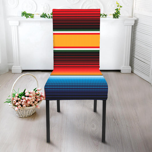 Ethnic Serape Blanket Pattern Print Dining Chair Slipcover