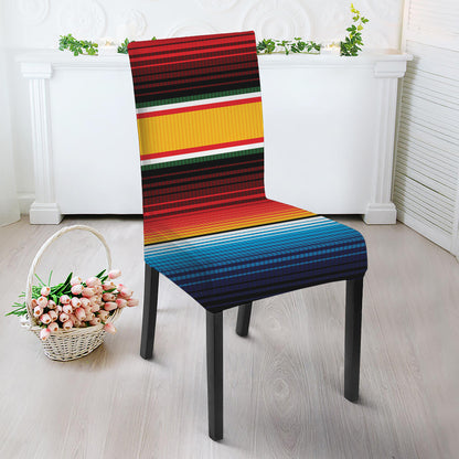 Ethnic Serape Blanket Pattern Print Dining Chair Slipcover