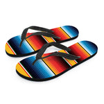 Ethnic Serape Blanket Pattern Print Flip Flops