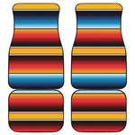 Ethnic Serape Blanket Pattern Print Front and Back Car Floor Mats