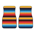 Ethnic Serape Blanket Pattern Print Front Car Floor Mats