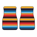 Ethnic Serape Blanket Pattern Print Front Car Floor Mats