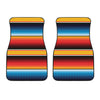 Ethnic Serape Blanket Pattern Print Front Car Floor Mats