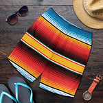 Ethnic Serape Blanket Pattern Print Men's Shorts