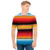 Ethnic Serape Blanket Pattern Print Men's T-Shirt