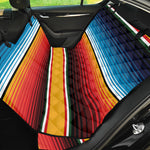 Ethnic Serape Blanket Pattern Print Pet Car Back Seat Cover