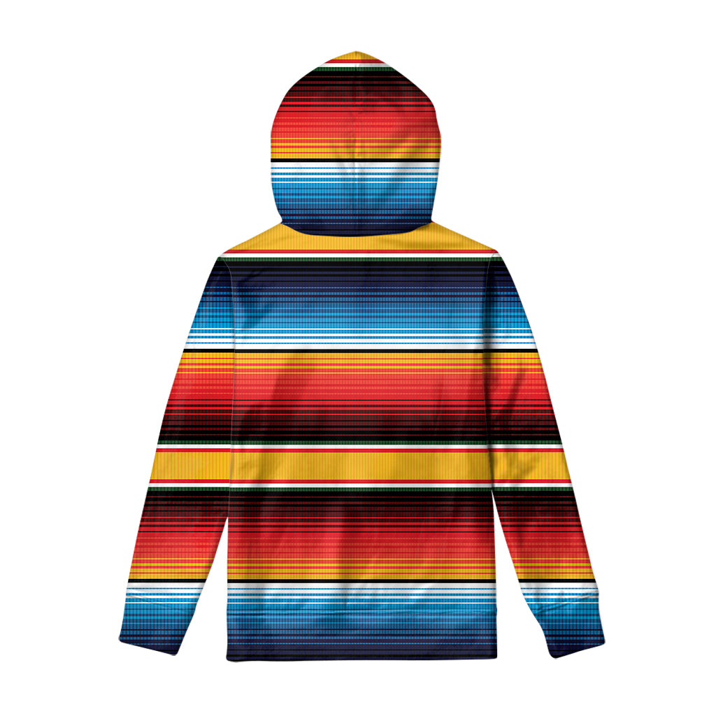 Ethnic Serape Blanket Pattern Print Pullover Hoodie