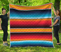 Ethnic Serape Blanket Pattern Print Quilt