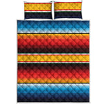 Ethnic Serape Blanket Pattern Print Quilt Bed Set