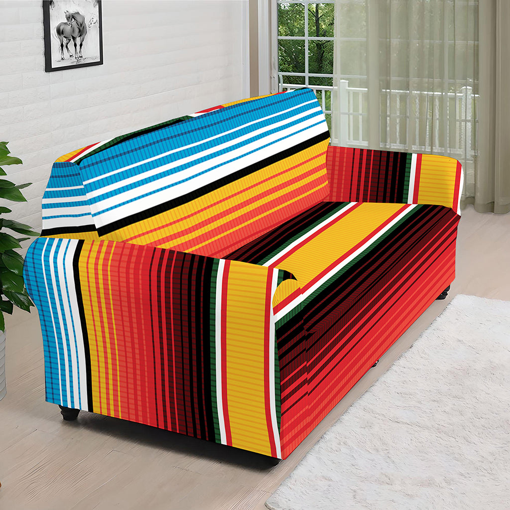 Ethnic Serape Blanket Pattern Print Sofa Cover