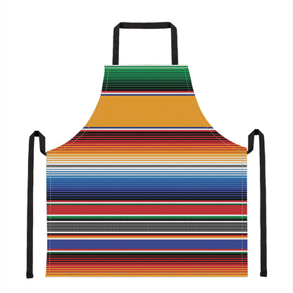 Ethnic Serape Blanket Stripe Print Apron