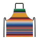 Ethnic Serape Blanket Stripe Print Apron