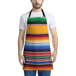 Ethnic Serape Blanket Stripe Print Apron