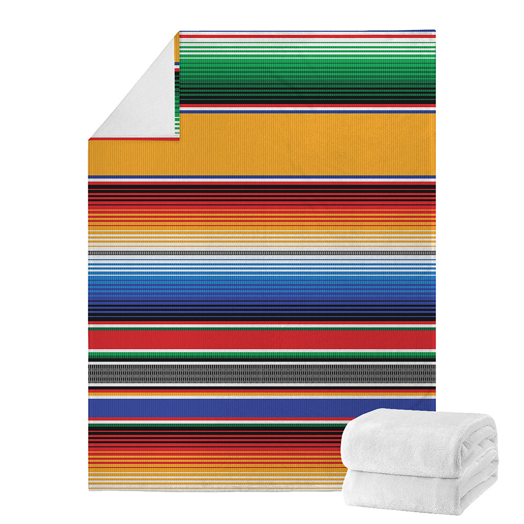 Ethnic Serape Blanket Stripe Print Blanket