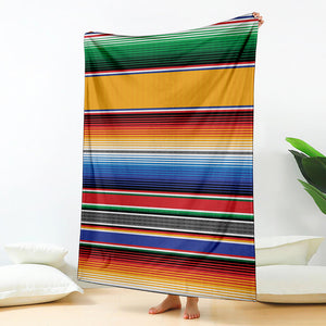 Ethnic Serape Blanket Stripe Print Blanket