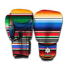 Ethnic Serape Blanket Stripe Print Boxing Gloves