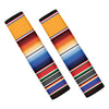 Ethnic Serape Blanket Stripe Print Car Seat Belt Covers