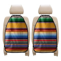 Ethnic Serape Blanket Stripe Print Car Seat Organizers