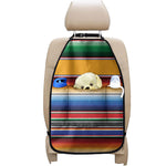 Ethnic Serape Blanket Stripe Print Car Seat Organizers