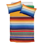 Ethnic Serape Blanket Stripe Print Duvet Cover Bedding Set