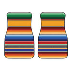 Ethnic Serape Blanket Stripe Print Front Car Floor Mats