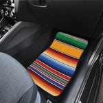 Ethnic Serape Blanket Stripe Print Front Car Floor Mats
