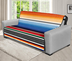 Ethnic Serape Blanket Stripe Print Futon Protector