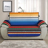 Ethnic Serape Blanket Stripe Print Half Sofa Protector