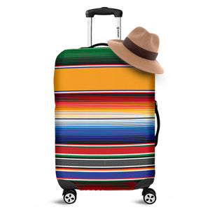 Ethnic Serape Blanket Stripe Print Luggage Cover