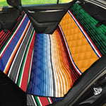 Ethnic Serape Blanket Stripe Print Pet Car Back Seat Cover