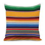 Ethnic Serape Blanket Stripe Print Pillow Cover