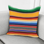 Ethnic Serape Blanket Stripe Print Pillow Cover