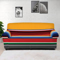 Ethnic Serape Blanket Stripe Print Sofa Cover