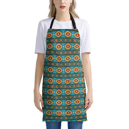 Ethnic Southwestern Navajo Pattern Print Apron
