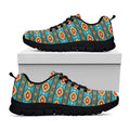 Ethnic Southwestern Navajo Pattern Print Black Running Shoes