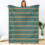 Ethnic Southwestern Navajo Pattern Print Blanket