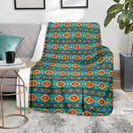 Ethnic Southwestern Navajo Pattern Print Blanket